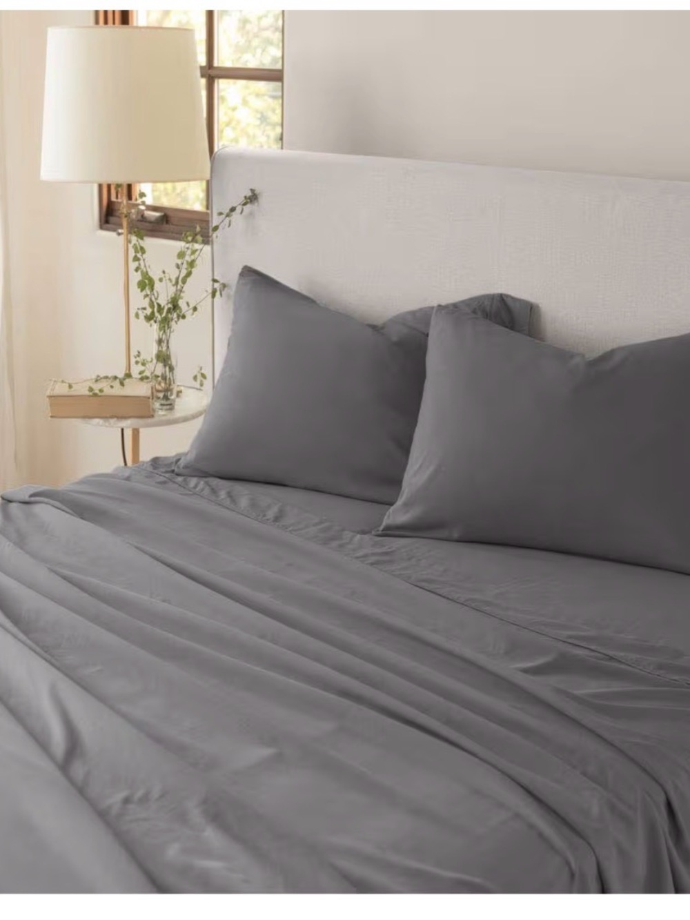 Jennifer Adams Eternal Flat Sheet - King In Graphite